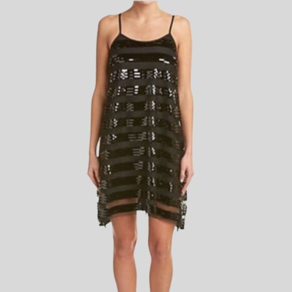 ALI & JAY Women's Mini Sequin Striped Cocktail/ Party Dress Size S - Picture 1 of 10